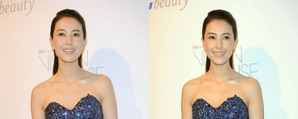 高圓圓穿Guy Laroche寶石藍(lán)長裙璀璨奪目