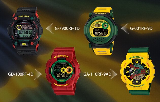 G-SHOCK推出全新系列表款Rastafarian Pack，極具牙買加民族風格特色