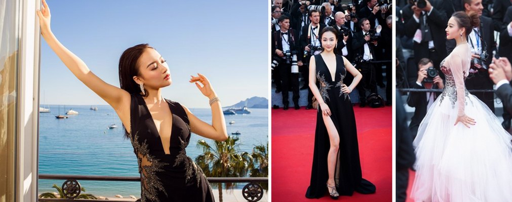 她在戛納紅毯性感亮相？蜜汁自信，不明覺(jué)厲??！